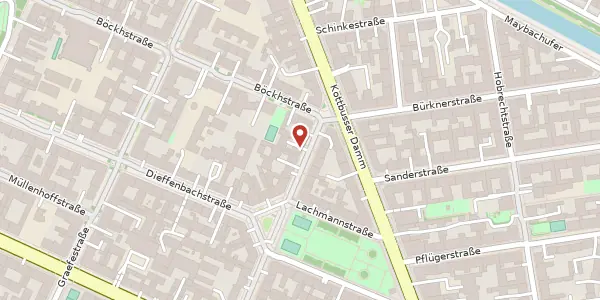 Karte der Umgebung von Schönleinstraße 4, 10967 Berlin
