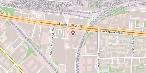Karte der Umgebung von Landsberger Str 155, 80687 München