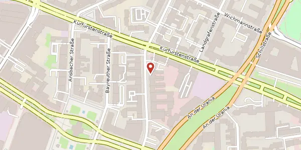 Karte der Umgebung von Keithstraße 16, 10787 Berlin