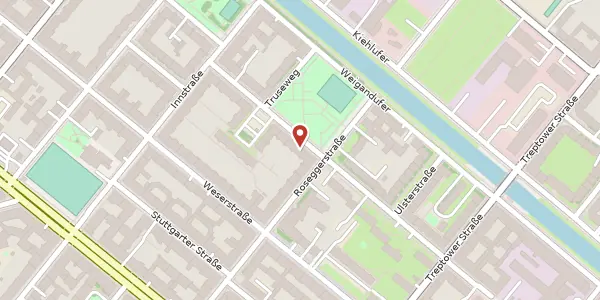 Karte der Umgebung von Werrastraße 7 a, 12059 Berlin