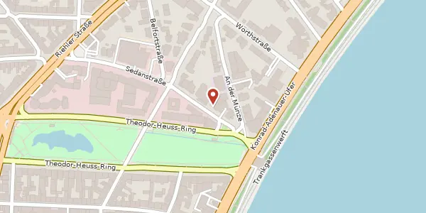 Karte der Umgebung von Sedanstr. 35, 50668 Köln