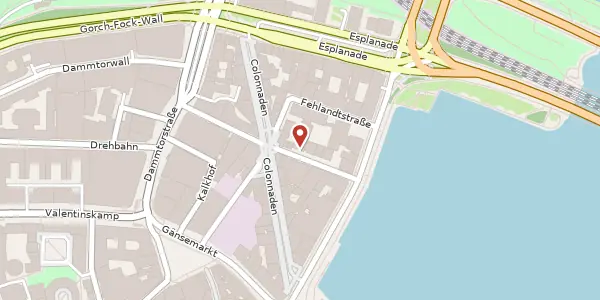 Karte der Umgebung von Große Theaterstr. 42, 20354 Hamburg