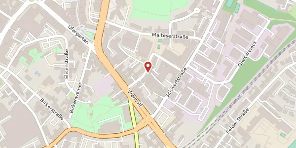 Karte der Umgebung von Gerichtstr. 15, 42651 Solingen
