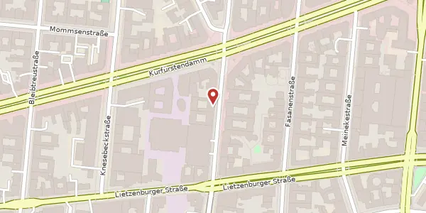 Karte der Umgebung von Uhlandstraße 28, 10719 Berlin