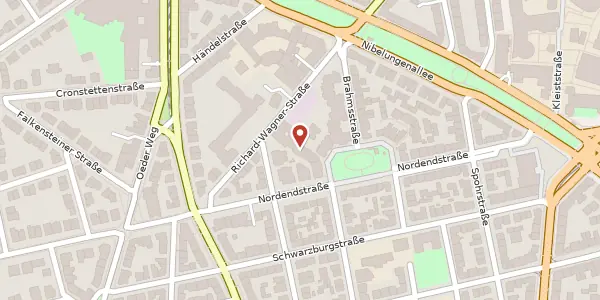 Karte der Umgebung von Nordendstr. 42, 60318 Frankfurt