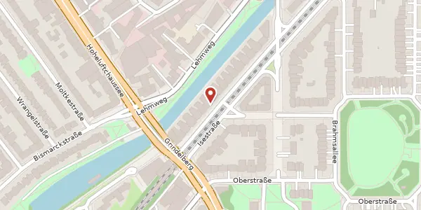 Karte der Umgebung von Isestraße 11, 20144 Hamburg