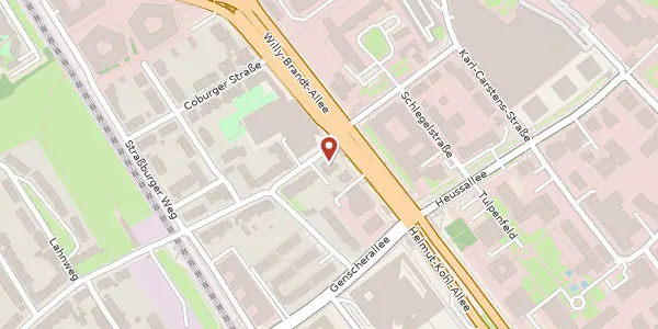 Karte der Umgebung von Wily-Brandt-Allee 16, 53113 Bonn