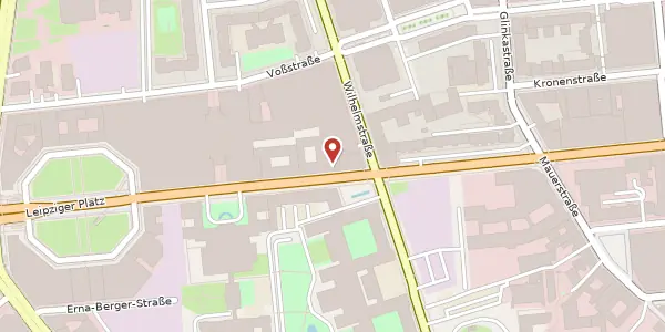 Karte der Umgebung von Leipziger Straße 125, 10117 Berlin
