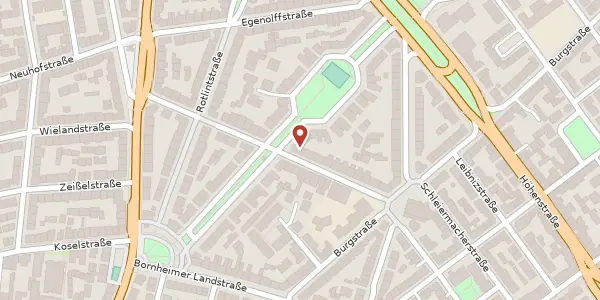 Karte der Umgebung von Vogelsbergstr. 24, 60316 Frankfurt