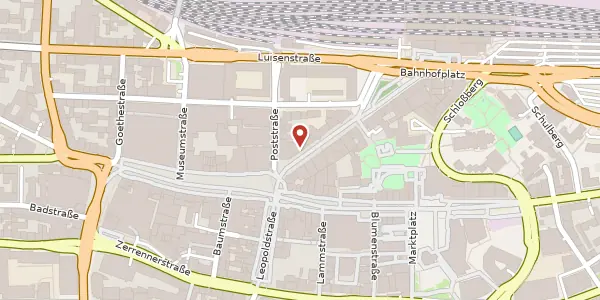 Karte der Umgebung von Bahnhofstraße 3, 75172 Pforzheim