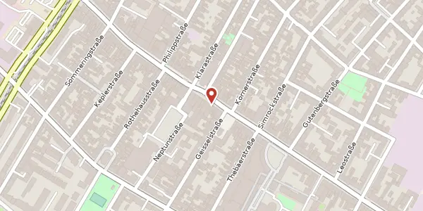 Karte der Umgebung von Venloer Straße 285, 50823 Köln