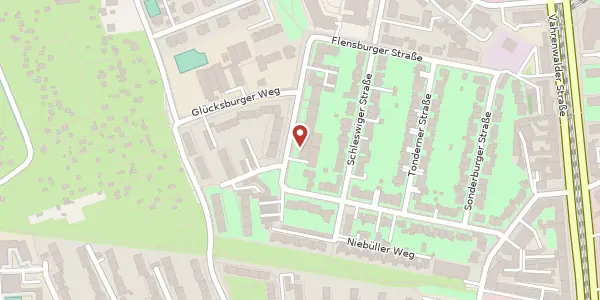 Karte der Umgebung von Apenrader Straße 40, 30165 Hannover