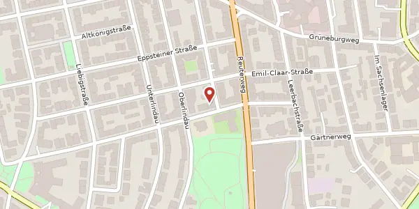 Karte der Umgebung von Telemannstr. 1-3, 60323 Frankfurt