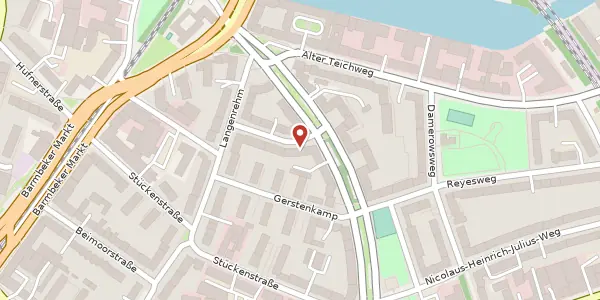 Karte der Umgebung von Weizenkamp 14, 22081 Hamburg