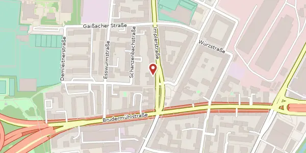 Karte der Umgebung von Implerstr. 88, 81371 München