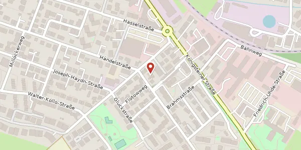 Karte der Umgebung von Mozartstr. 1, 65812 Bad Soden
