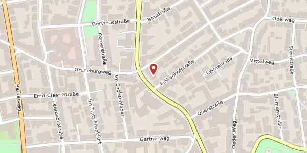 Karte der Umgebung von Eschersheimer Landstr. 42, 60322 Frankfurt