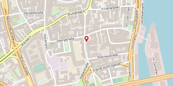 Karte der Umgebung von Follerstr. 96, 50676 Köln