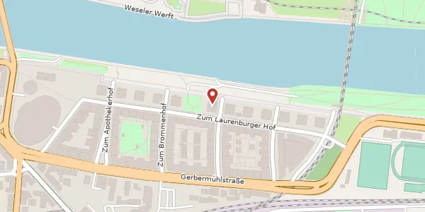 Karte der Umgebung von Deutschherrnufer 46, 60594 Frankfurt