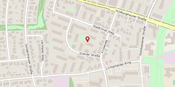 Karte der Umgebung von Stadtilmer Weg 28, 12279 Berlin