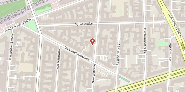 Karte der Umgebung von Droysenstraße 7, 10629 Berlin