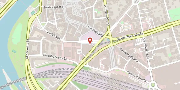 Karte der Umgebung von Badstraße 9, 70372 Stuttgart