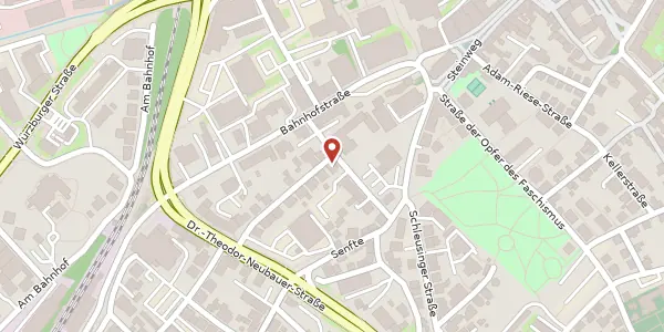 Karte der Umgebung von Friedensstraße 6, 98527 Suhl