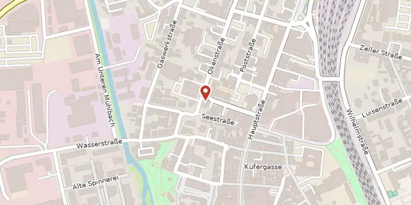 Karte der Umgebung von Okenstraße 3, 77652 Offenburg