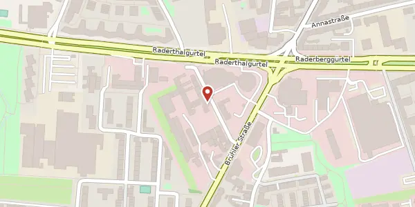 Karte der Umgebung von Raderthaler Straße 25, 50968 Köln