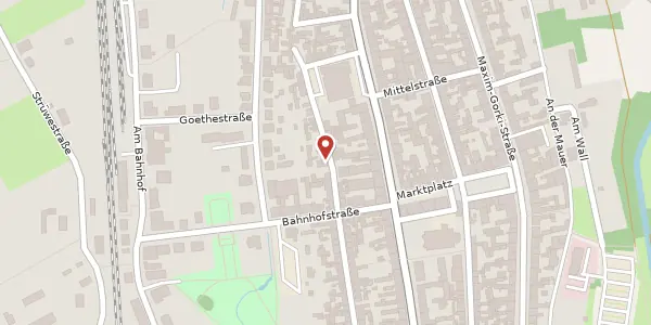 Karte der Umgebung von Weberstraße 67, 16866 Kyritz