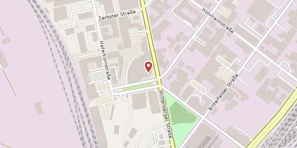 Karte der Umgebung von Wittenberger Straße 15, 04129 Leipzig