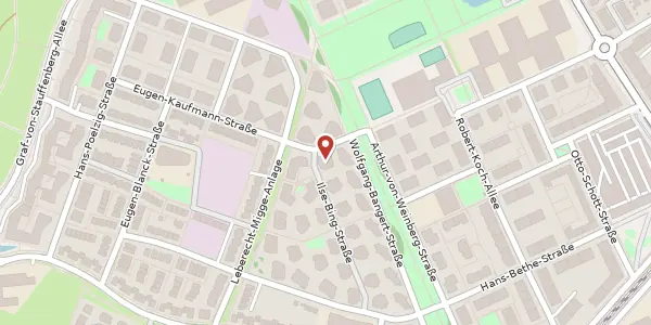 Karte der Umgebung von Eugen-Kaufmann-Str. 3, 60438 Frankfurt