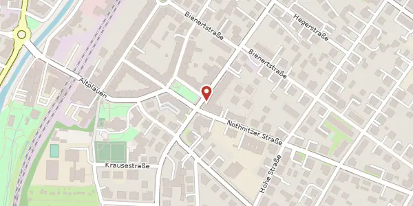 Karte der Umgebung von Chemnitzer Straße 121, 01187 Dresden