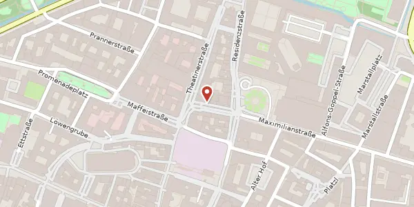 Karte der Umgebung von Perusastr. 1, 80333 München