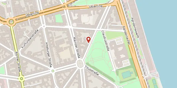 Karte der Umgebung von Trajanstr. 15, 50678 Köln