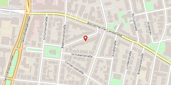 Karte der Umgebung von Schwindstr. 9, 60325 Frankfurt