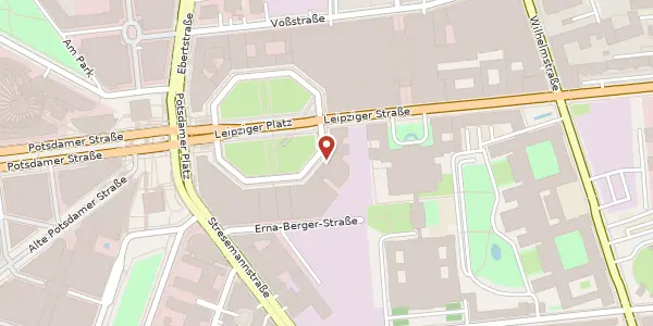 Karte der Umgebung von Leipziger Platz 10, 10117 Berlin