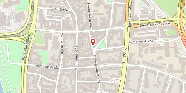 Karte der Umgebung von Luisenstr. 11-13, 50679 Köln