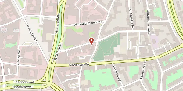 Karte der Umgebung von Arnswaldtstraße 18, 30159 Hannover