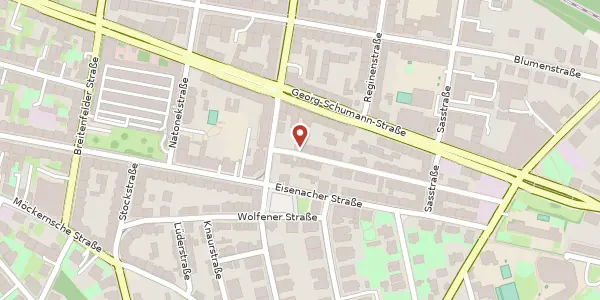 Karte der Umgebung von Gothaer Straße 40, 04155 Leipzig