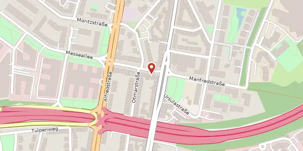 Karte der Umgebung von Manfredstr. 16, 45131 Essen