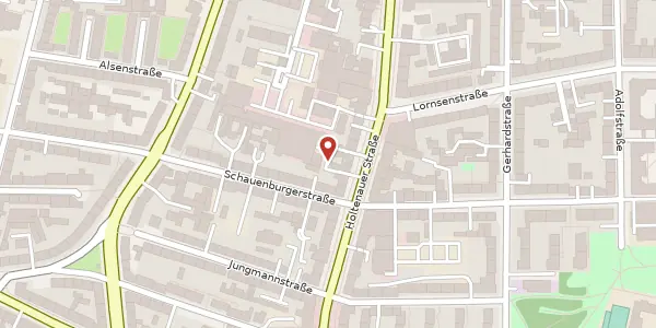 Karte der Umgebung von Holtenauer Straße 59, 24105 Kiel