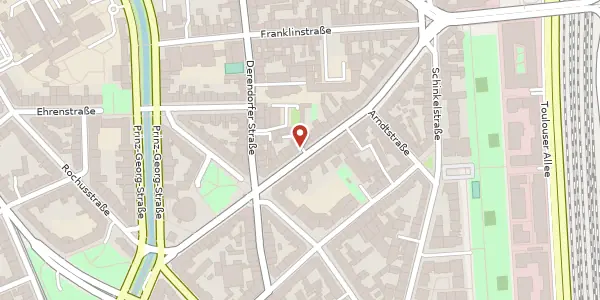 Karte der Umgebung von Bagelstr. 104, 40479 Düsseldorf