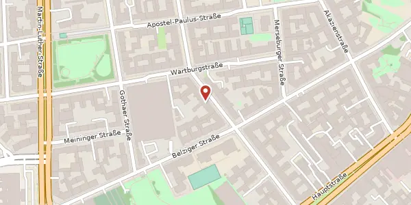 Karte der Umgebung von Eisenacher Straße 52, 10823 Berlin