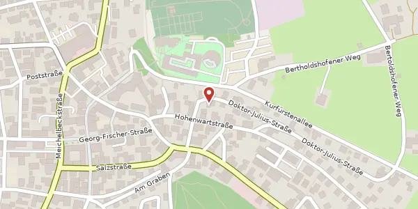 Karte der Umgebung von Dr.-Julius-Str. 2A, 87616 Marktoberdorf
