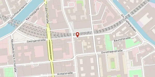 Karte der Umgebung von Georgenstraße 35, 10117 Berlin