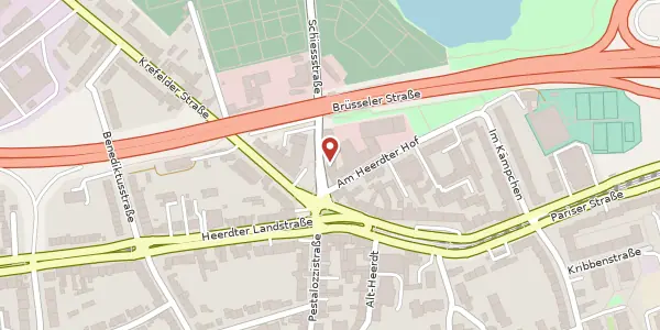 Karte der Umgebung von Schiessstr. 4, 40549 Düsseldorf