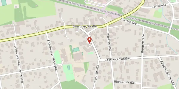 Karte der Umgebung von Bruhmstraße 4, 01465 Dresden
