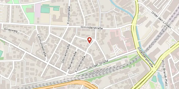 Karte der Umgebung von Kurrerstraße 19, 72762 Reutlingen