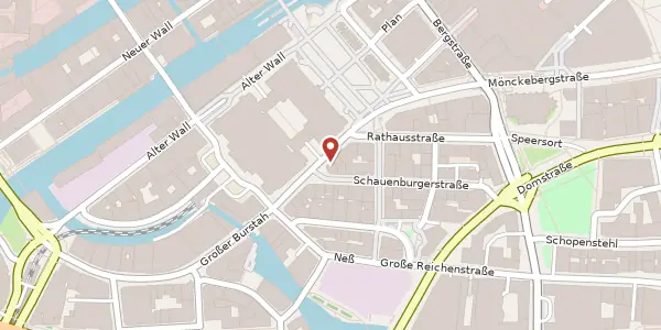Karte der Umgebung von Große Johannisstraße 9, 20457 Hamburg